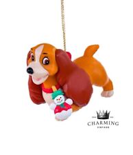 Vintage Grolier Christmas Magic Disney Dog The Tramp Lady Ornament picture