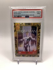 Iron Man 2025 Topps Chrome Marvel #IM-10 GOLD WAVE CARD /50 SUPERIOR - Avengers picture