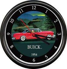 Licensed 1954 Red Buick Roadmaster 2 Door Sedan  General Motors Sign Wall Clock picture