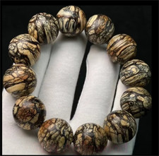 20mm*12 Real Kalimantan Agarwood Bracelets Malas Meditation Agarwood Prayer Bead picture