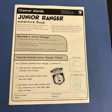 CHANNEL ISLAND National Park Junior Ranger Adventure Book with Park/Ranger Stamp picture