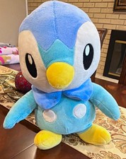 Build-A-Bear Workshop Pokémon Piplup Penguin Plush Stuffed Animal Blue 2018 picture