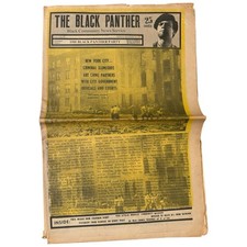 Vintage The Black Panther Party Newspaper December 1970 Slumlords Huey Newton picture