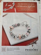 2013 Pandora beads sterling silver charms bracelet Vintage Jewelry ad picture