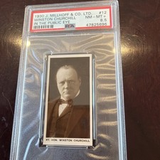 1930 Winston Churchill Card PSA 8.5 Only One Higher picture