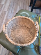 Vintage Basketville Basket Berry Picking Primitive Decor Woven Double Handle picture
