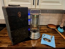 Vintage 1940s Sun-Kraft Model A-1 UV Ray Lamp Case Manual Goggles Untested picture