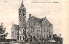London Ontario - Normal School, South London - Antique Postcard - circa 1906 picture