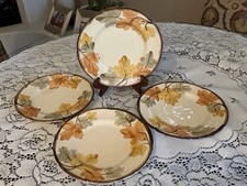 Set Of 4 Vintage Franciscan đOCTOBERđLunch Salad Dessert Plates 1970's USA picture