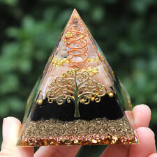 6CM Life Tree Orgonite Pyramid Quartz Natural Crystal Chakra Energy Healing picture