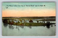 La Salle IL- Illinois, Illinois Valley, Top Of Starved Rock, Vintage Postcard picture