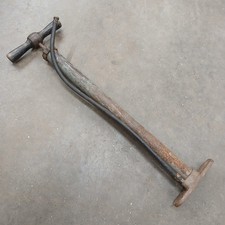 Vintage Antique Automobile Steel Tire Air Pump Ford Dodge Packard Chevrolet Star picture