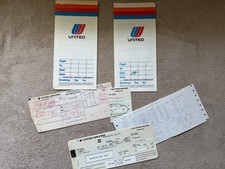 United Airlines Vintage Passenger Tickets with Ticket Holder picture