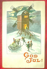 Antique VTG Jenny Nyström Sweden Christmas Postcard used early 1900’s picture