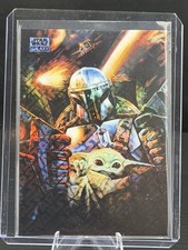 2026 Topps Chrome Star Wars Galaxy #1 The Mandalorian's Escape /77 Logofractor picture