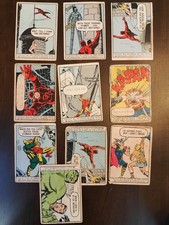 1966 Donruss Marvel Superhero lot of 10 w Iron Man Thor Hulk Daredevil picture