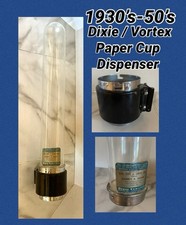Vintage Dixie Vortex Glass Cup Holder Dispenser picture