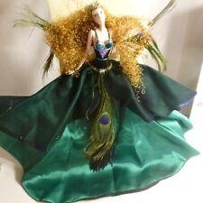 Kurt S Adler Porcelain Peacock Lady Doll Ornament - NEW picture
