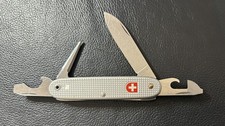 Wenger SOLDIER Swiss Army Knife - Alox - Silver - 93mm - 1989 picture