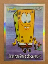 2025 Topps Chrome SpongeBob “I Can Turn Into A Skyscraper” Refractor 175 picture