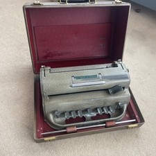 Perkins Brailler Braille Typewriter Vintage Machine for the Blind with Case picture