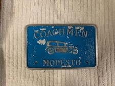 Vintage COACHMEN, MODESTO - CALIFORNIA - Original 1950’s Car Club Plaque picture
