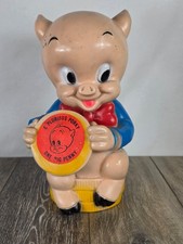 Vintage 1972 Porky Pig Coin Bank - Retro Looney Tunes Decor picture