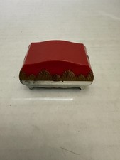 Vintage c.1950's-60's Dennison Plastic Ring Presentation Box Pink Gold Silver picture
