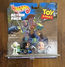 RARE Toy Story Hot Wheels Baby Face Buzz Woody & RC Action Pack NEW picture