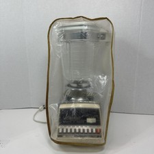 Vintage Osterizer 668 blend-n-cycle Imperial Chrome w/ dust cover EXCELLENT picture