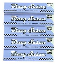 5X BLAZY SUSAN PURPLE ROLLING PAPERS KING SIZE picture
