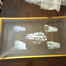 Conrail Etched Glass Mug
