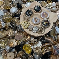 Vintage now estate Sale Buttons Lot 50p Various Sizes Shapes Colors Types Usable picture