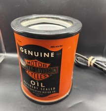 Vintage 2000 Harley Davidson Lava Lamp Base Oil Can Motorcycle Decor Works Z5 picture