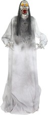 5.9FT Lurching Woman Halloween Animatronic Motion Activated Lights Sound picture