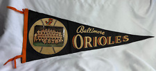 1950's Oriole Bird Logo Pennant W/ 2nd Place 1960 Baltimore Orioles MLB Photo picture