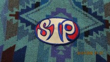 RARE Vintage 60s STP Motor Oil Racing Red White Uniform Embroidered Patch Badge picture