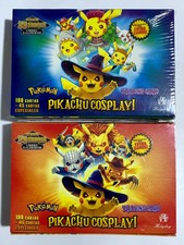 14 BOXES - 2025 BOX POKEMON PIKACHU COSPLAY FE Trading Cards - picture