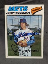 Jerry Koosman Autograph Signed 1977 Topps Card New York Mets picture