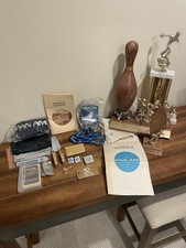 Vintage Pan Am Pilots Pin, Cards, Paper Items, Trophy, Lighters Cool Pieces picture