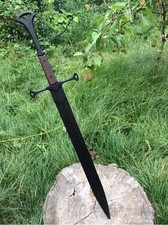 Hand Forged High Carbon Steel Viking Sword Battle Ready Medieval Sword/Sheath picture