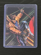 1996 SkyBox Marvel vs DC Impact Gambit 10 Embossed Chase Card picture