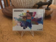 2024 Panini Minecraft Steve Color Blast SSP #7 Case Hit Extremely Rare picture