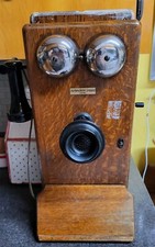 1914 Antique Northern Electric N1317-CG Oak Crank Wall Telephone BEAUTIFUL COND picture