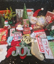 35 PC BULK LOT #5 NEW CHRISTMAS MIXED ASSORTED RANDOM ORNAMENTS DECORATIONS TREE picture