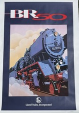 Lionel Trains BR 50 Steam Locomotive Poster 1992 Limited Edition #65/150 38
