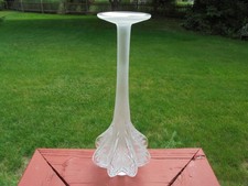 Lalique France Art Glass Marie Claue Soliflore Vase 13 3/4