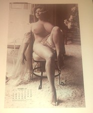 Vintage 1972 Rogue Magazine Calendar Photo Art Mari Labas Glamour Layout SetAn picture