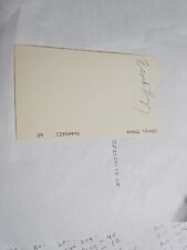 Frank Linzy Signed Index Card Beckett Pre Certified 2 picture