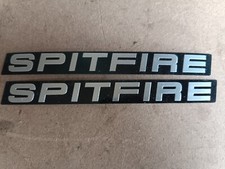 2 TRIUMPH SPITFIRE BADGE INSERTS EMBOSSED. NOS? Bargain price. picture